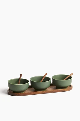 3-pack Stoneware Serving Bowls