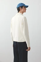 Loose-Fit Fine-Knit Polo Shirt