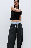 Denim Pull-on Pants