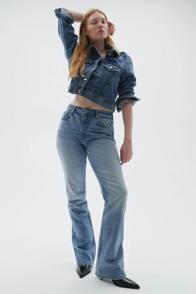 Curvy Fit Bootcut High Jeans