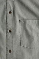 Oversized Linen-Blend Shirt