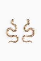 Snake-Shaped Earrings