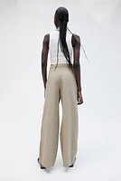 Linen-blend Pants