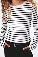 Ribbed Cotton Jersey Top