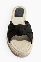 Knot-detail Espadrille Sandals