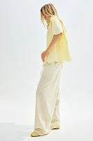 Seersucker Drawstring Pants