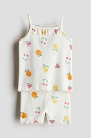 2-Piece Ribbed Cotton Set