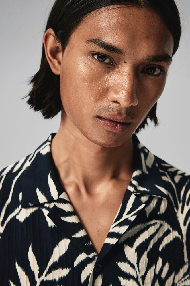 Chemise classique avec col cubain