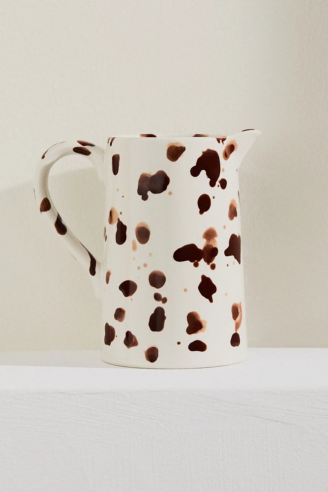 Speckled-glaze Stoneware Pitcher