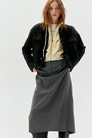 Twill Pencil Skirt