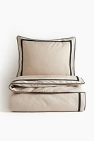 Egyptian Cotton Twin Duvet Cover Set