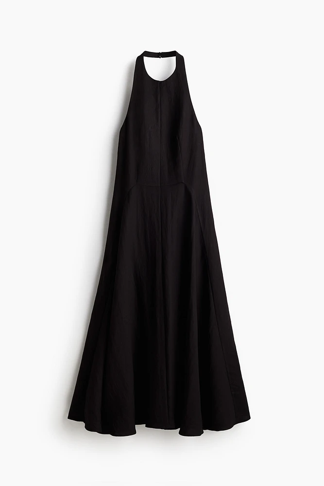 Robe évasée à dos nu