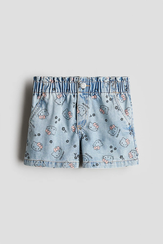 Loose Fit Denim Shorts
