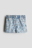 Loose Fit Denim Shorts