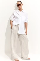 MAMA Before & After Linen-blend Pants