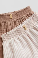 2-pack Smocked-waist Shorts