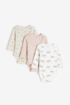 3-pack Long-sleeved Bodysuits