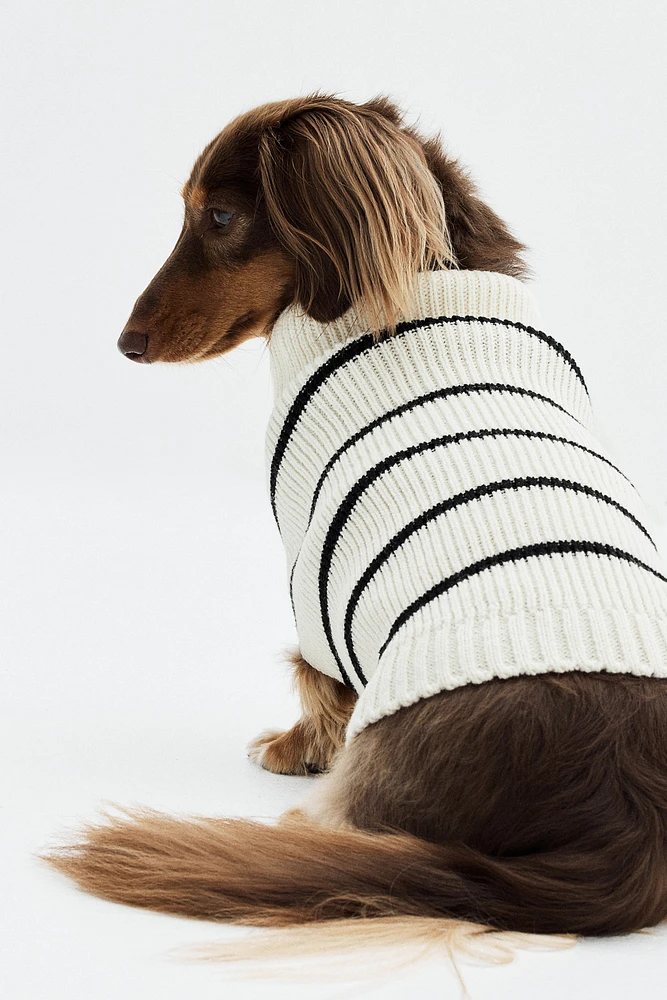 Rib-knit Dog Sweater