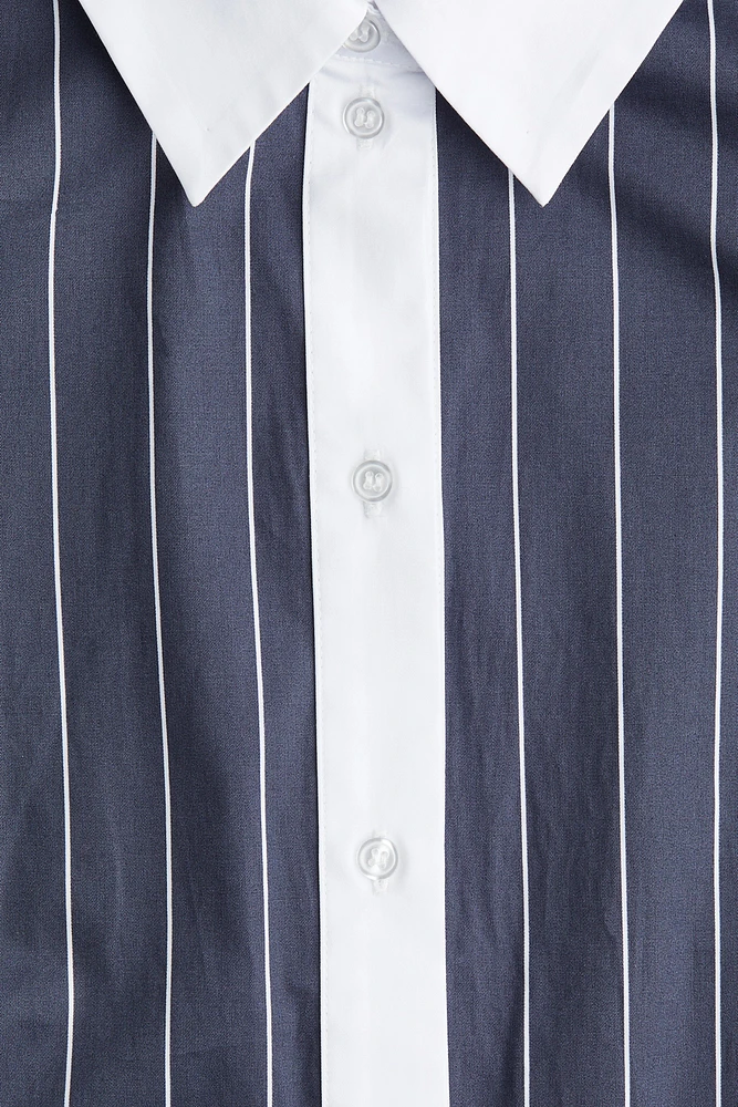Tie-Belt Shirt Dress