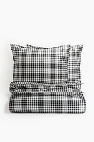 Patterned King/Queen Duvet Cover Set