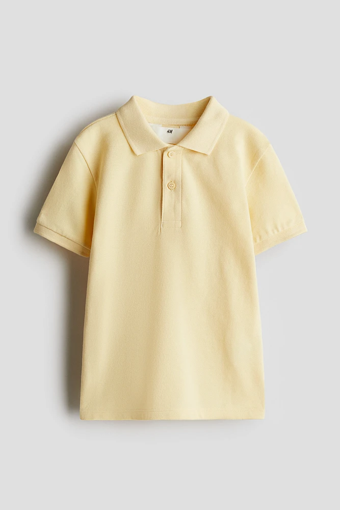 Polo en piqué de coton