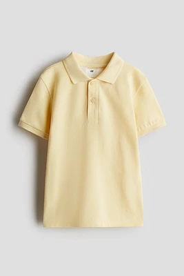 Polo en piqué de coton