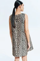 Jacquard-Weave Shift Dress