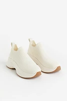 Fully-fashioned Sock-style Slip-on Shoes