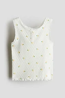 Camisole en pointelle de coton