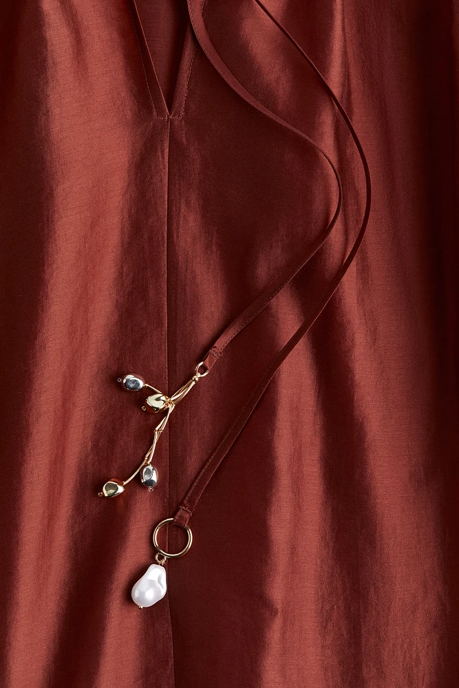 Blouse en lyocell mélangé