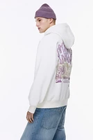 Oversized Fit Hoodie with Motif