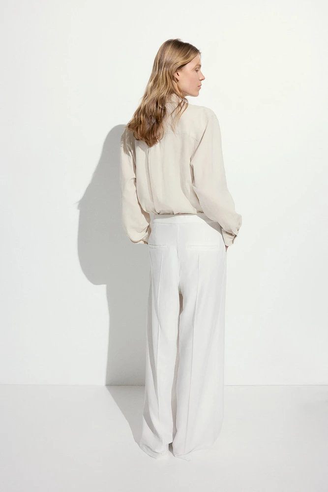 Chemise en lin mélangé