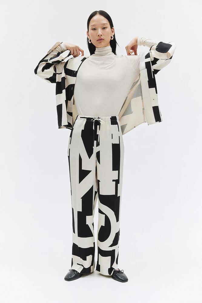 Pantalon à taille élastique