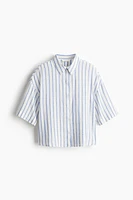 Chemise en lin mélangé