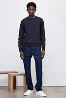 Regular Fit Embroidered-Motif Sweatshirt