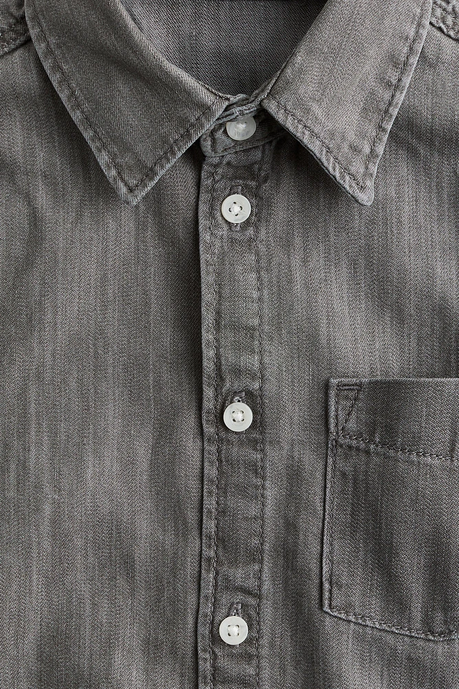 Chemise en denim de coton