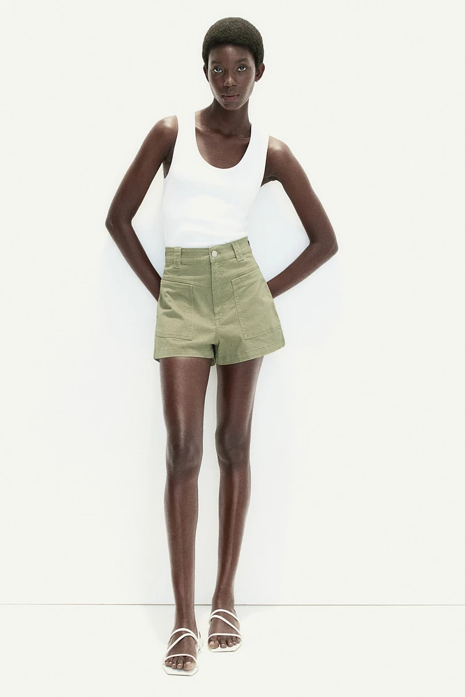 Twill Cargo Shorts