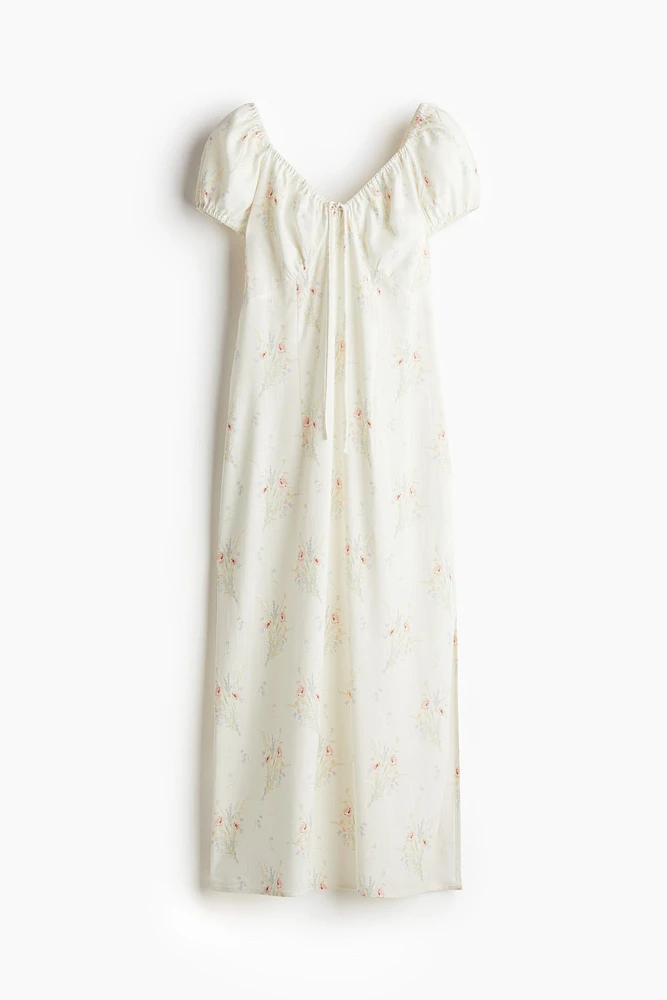 Robe maxi avec détail à nouer