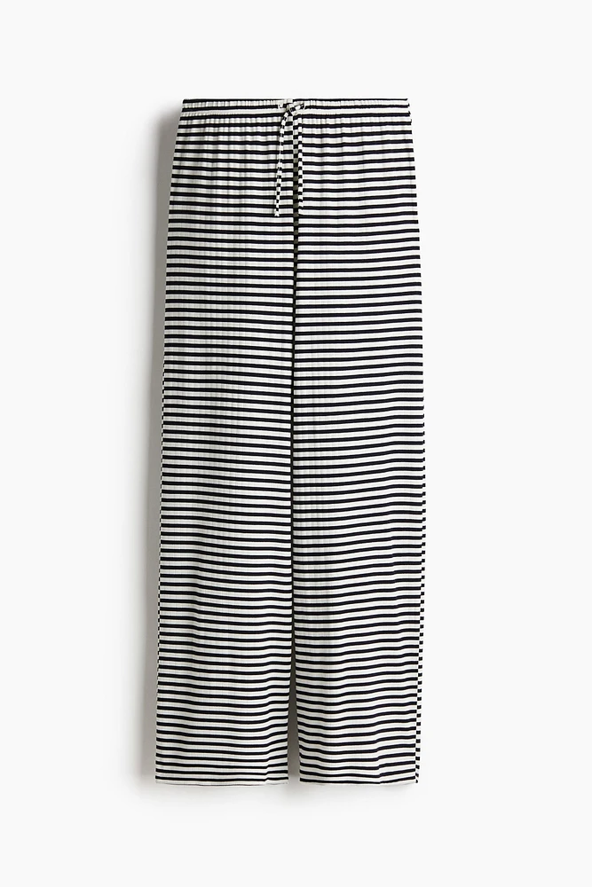 Pantalon large avec cordon de serrage