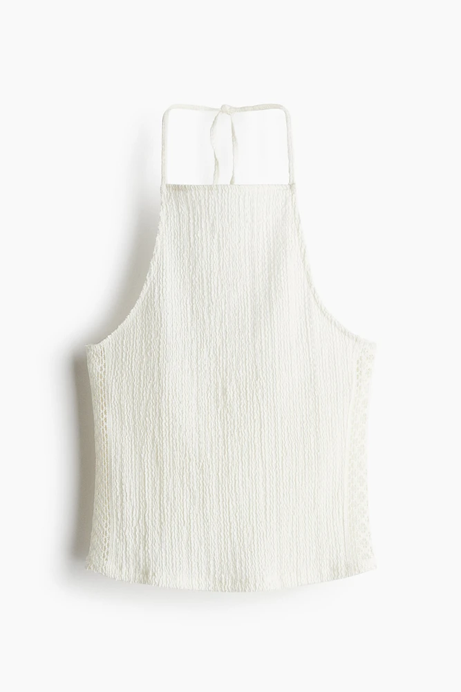 Textured Halterneck Top
