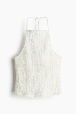 Textured Halterneck Top