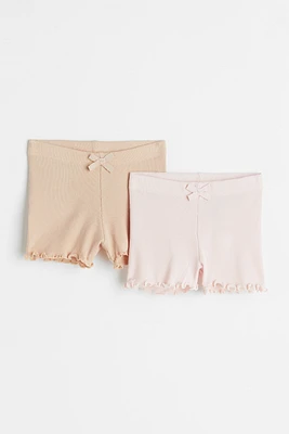 2-pack Ribbed Shorts