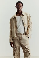Pantalon cargo coupe ample en coton