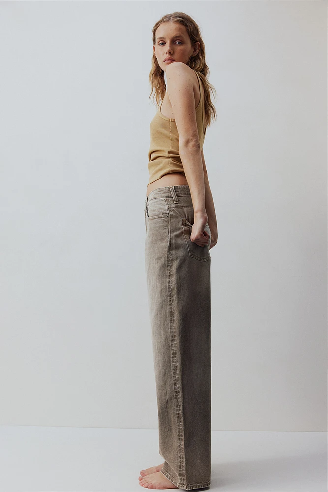 High Rise Wide Leg Baggy Jeans