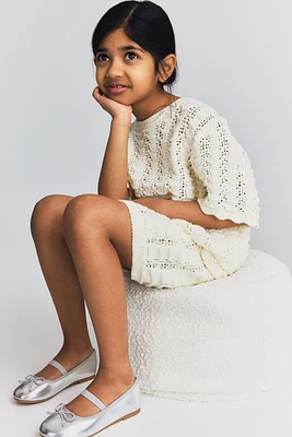 2-piece Pointelle-Knit Set