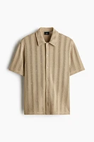 Regular Fit Jacquard-Knit Shirt