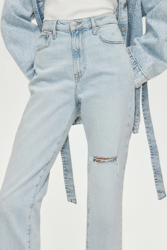 Jean Taille Très Haute Longueur Cheville