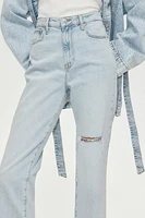 Jean Taille Très Haute Longueur Cheville