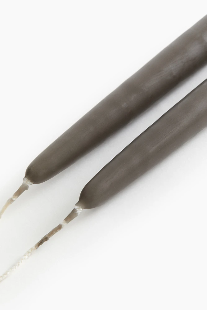 Lot de 2 bougies effilées