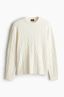 Regular Fit Textured-Knit Sweater